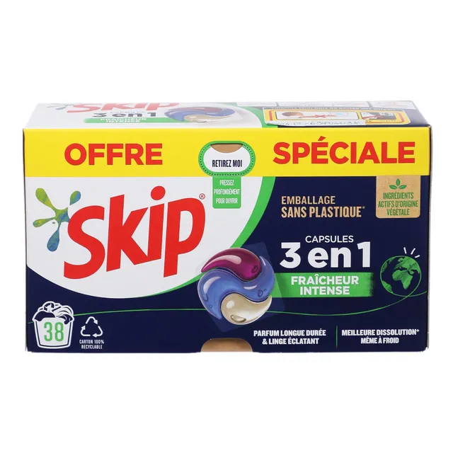 Stokomani Maison Capsules 3 en 1 fraîcheur intense x38