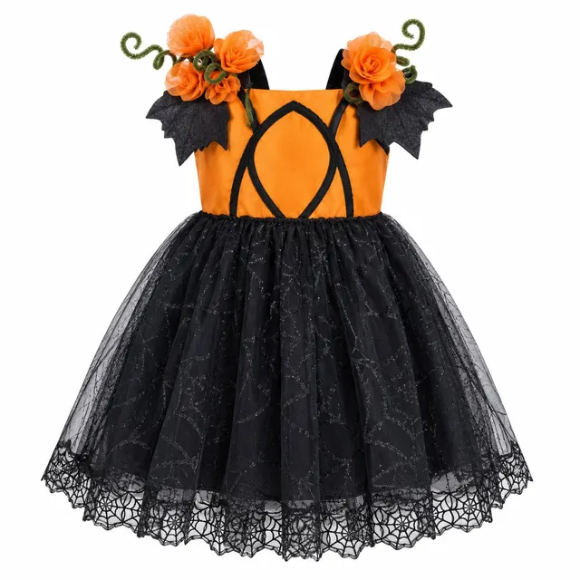 Jupon Halloween polyester noir 25 cm fête