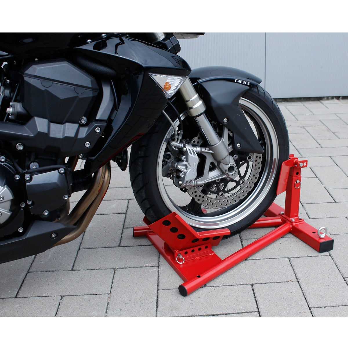 ECD Germany béquille avant moto 13-17 pouces acier pour atelier