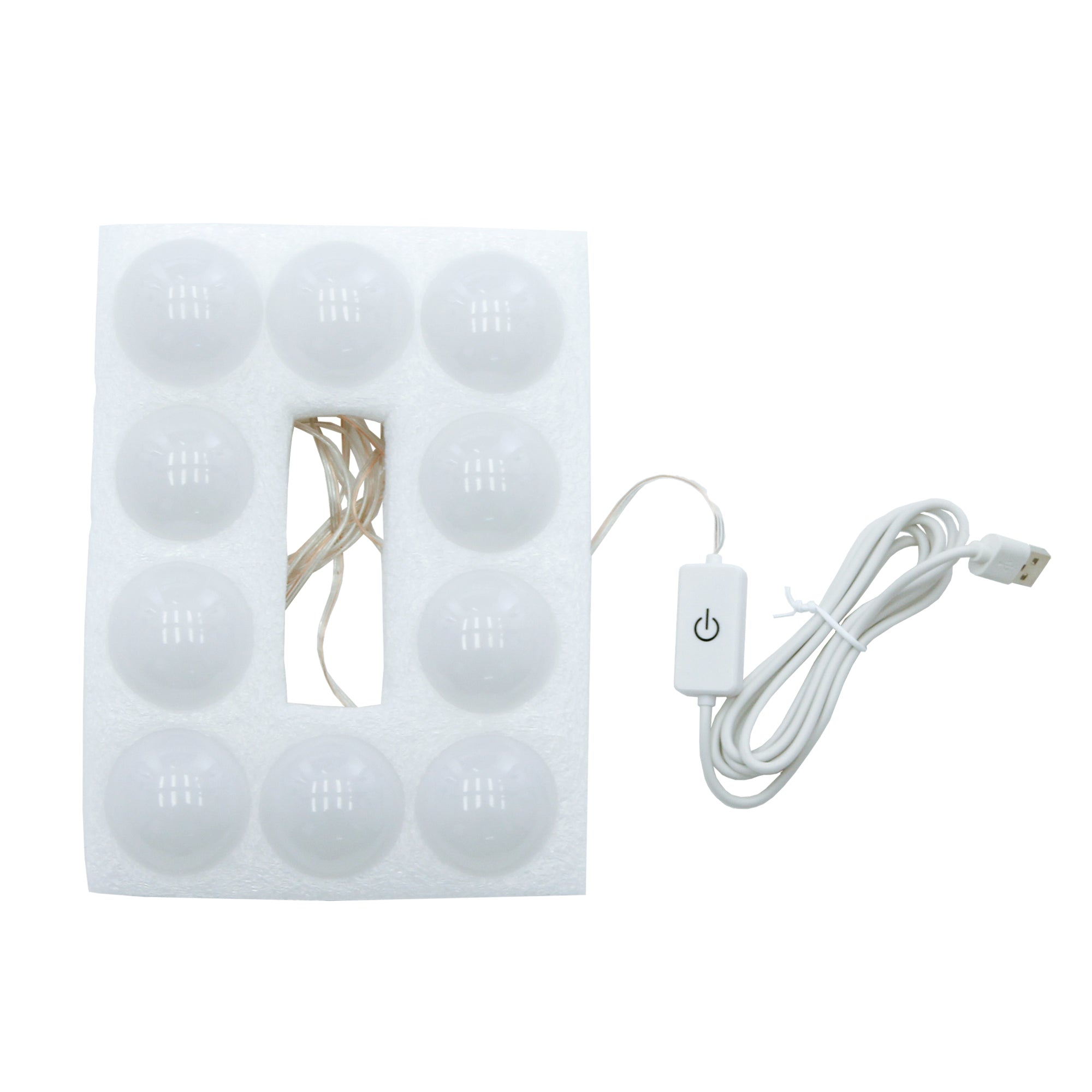 ECD Möbel coiffeuse noire LED 108 cm miroir tiroir