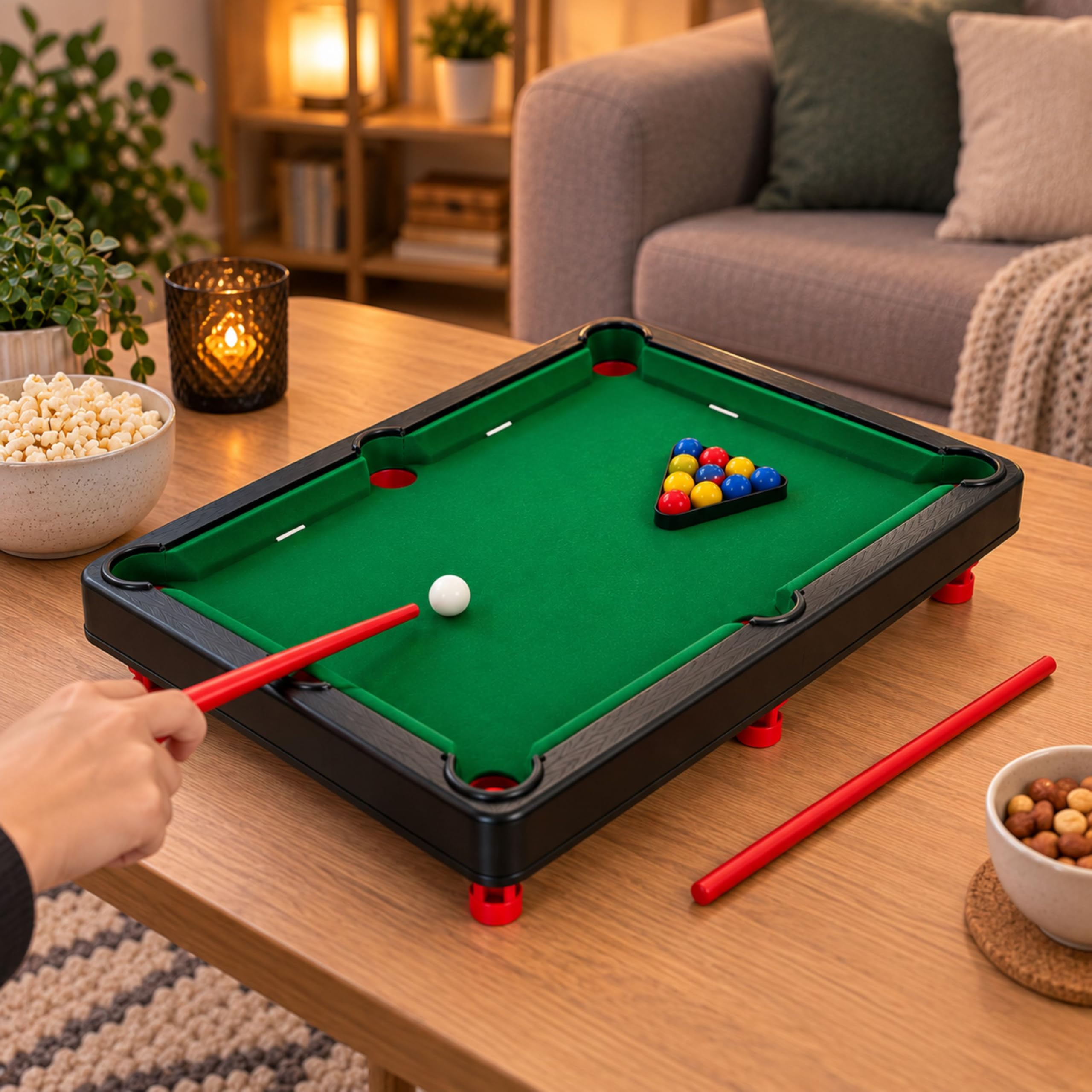 Shop-Story Loisirs Mini Billard 38x23 cm avec accessoires