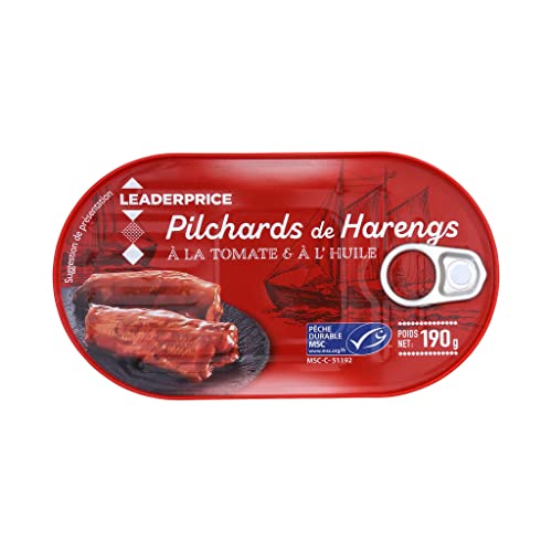 Leader Price Pilchards Harengs Tomate Conserve 190g