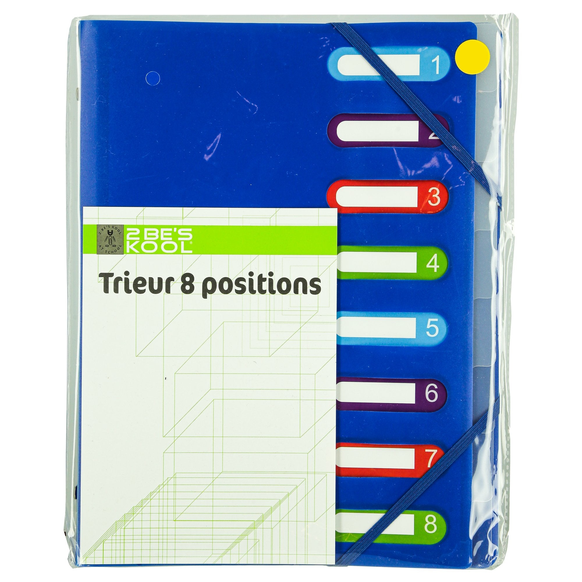 Stokomani Scolaire Trieur 8 onglets pour bureau