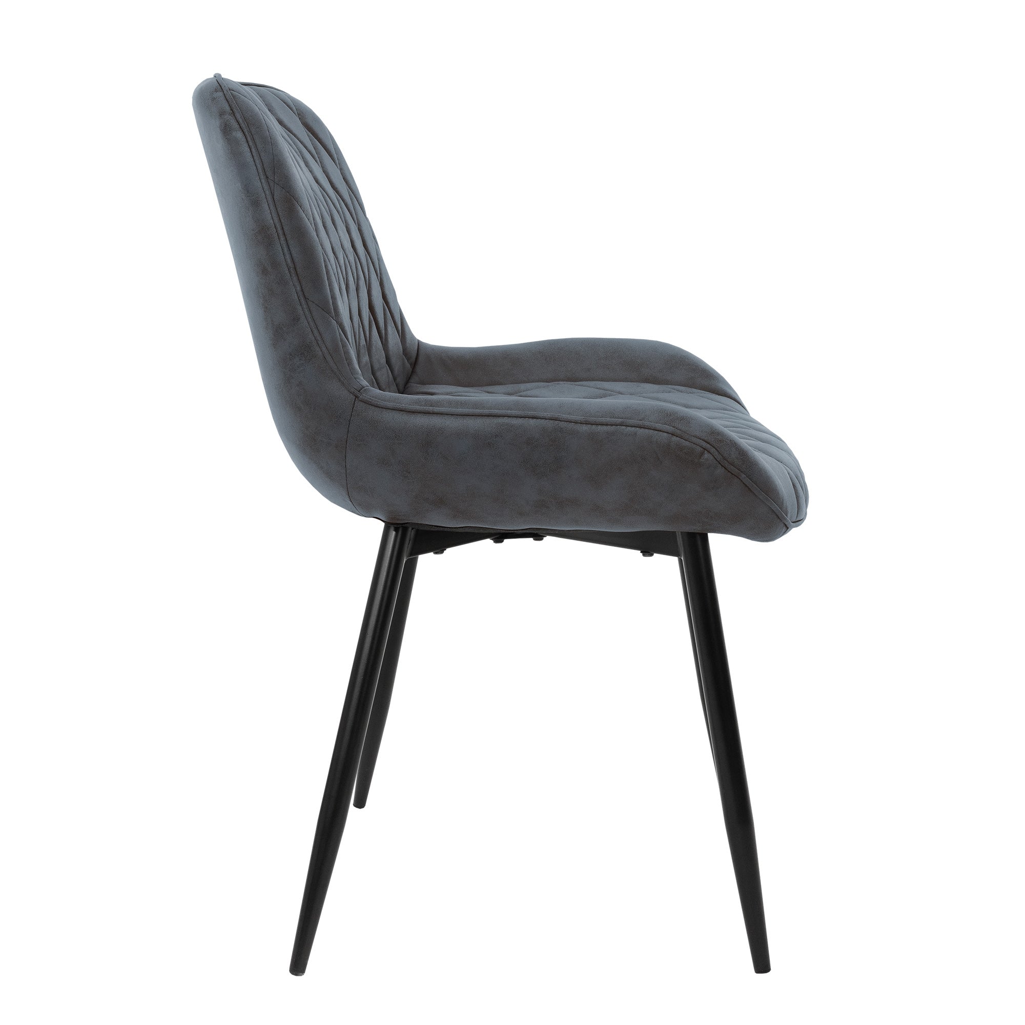 ECD Germany Möbel lot 4 chaises anthracite simili cuir