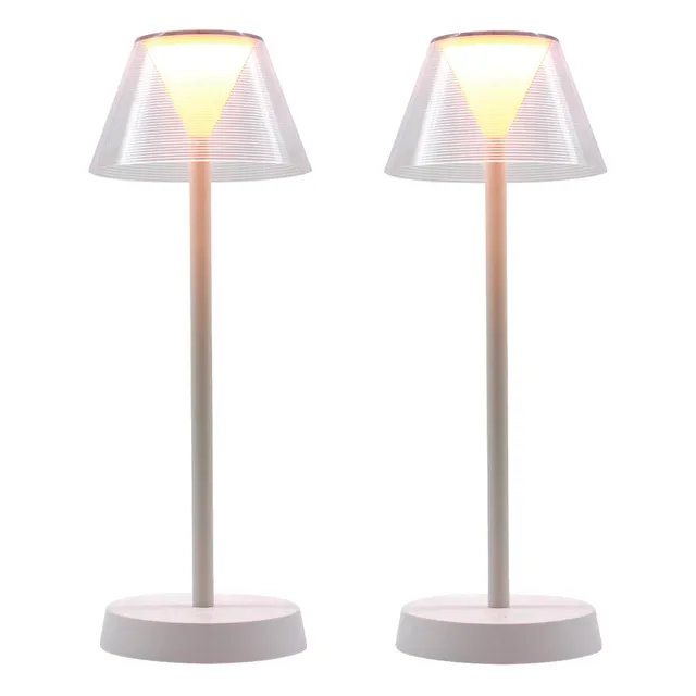 Red Deco Beverly White H34cm lampe sans fil blanc lot de 2