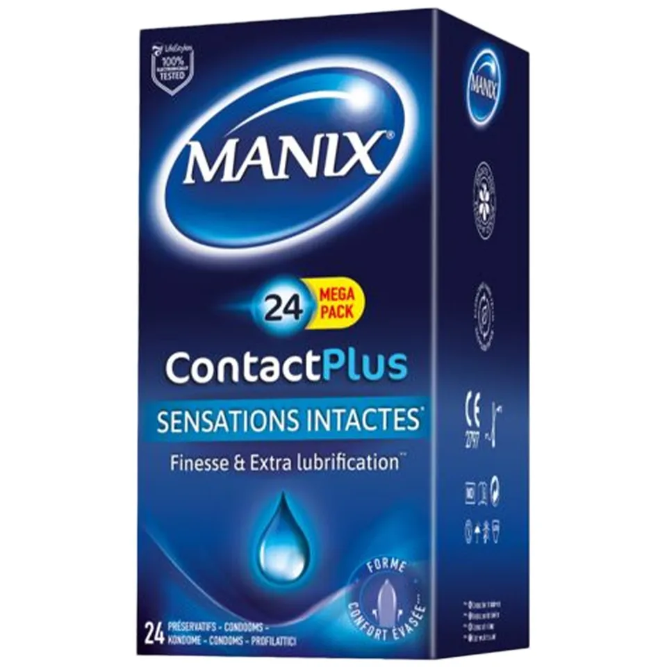 Contact Plus préservatif fin latex x24 sensation