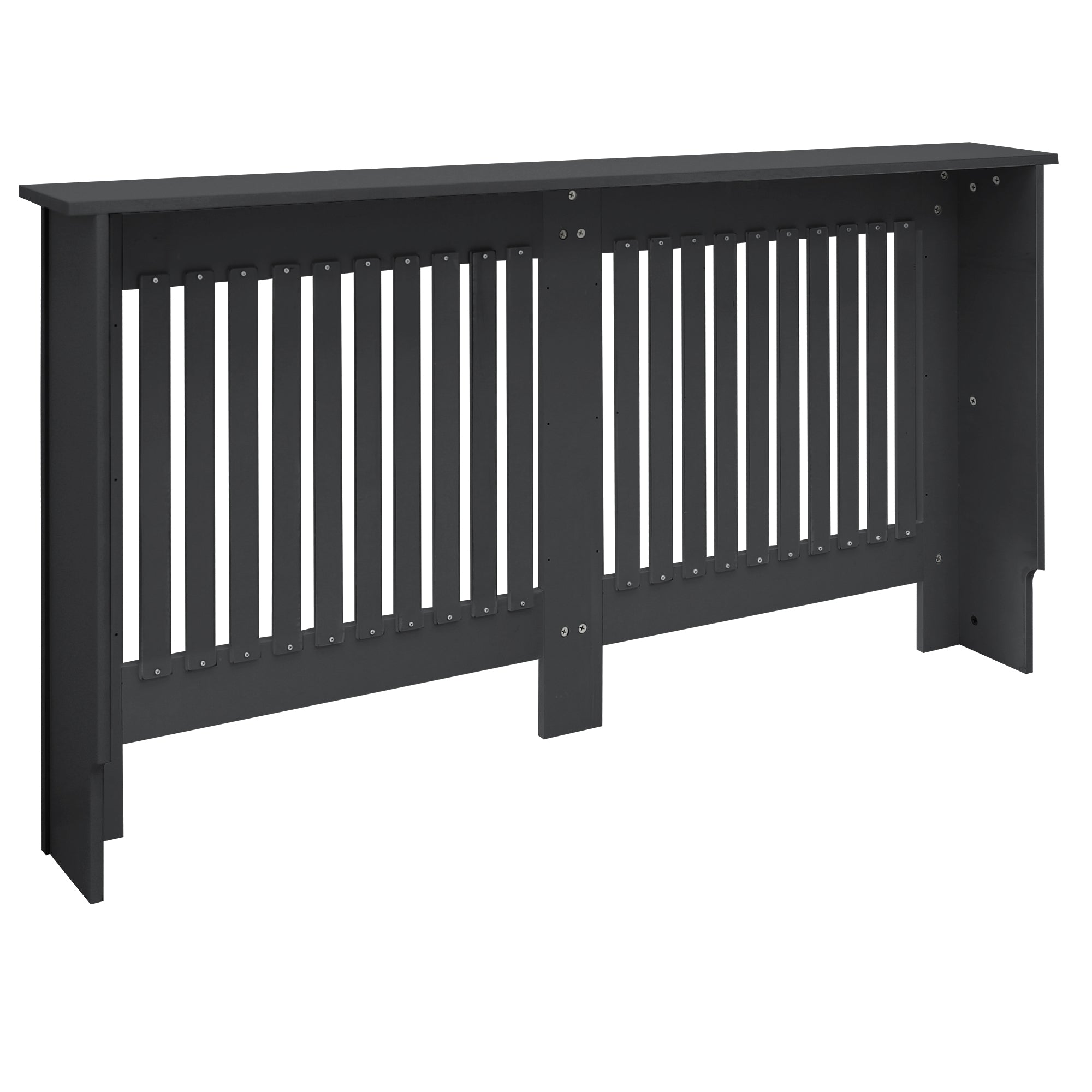 ML-Design cache radiateur anthracite MDF 152 cm landhaus