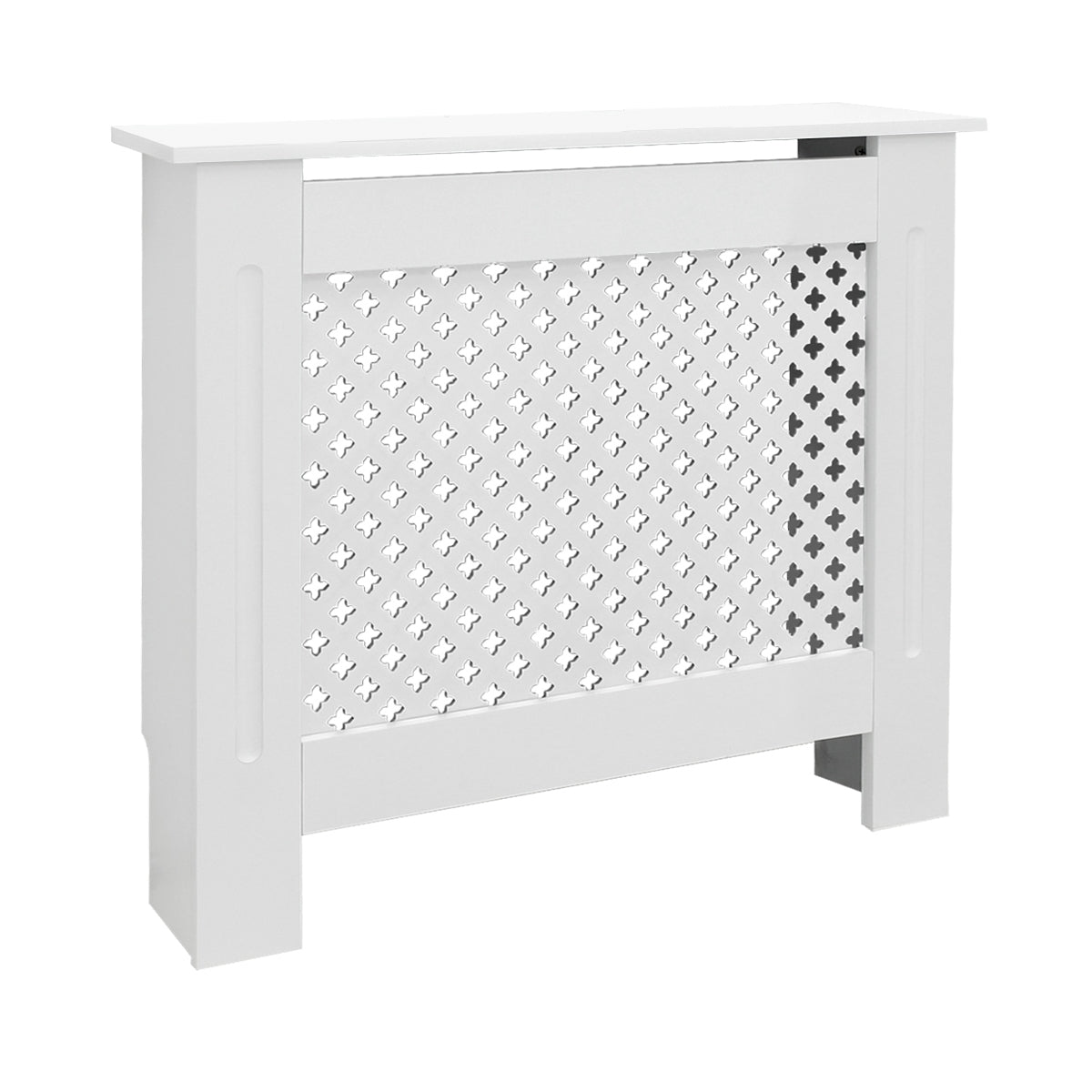 ECD Heizungen Cache-radiateur MDF 78x19x82cm Blanc Losange