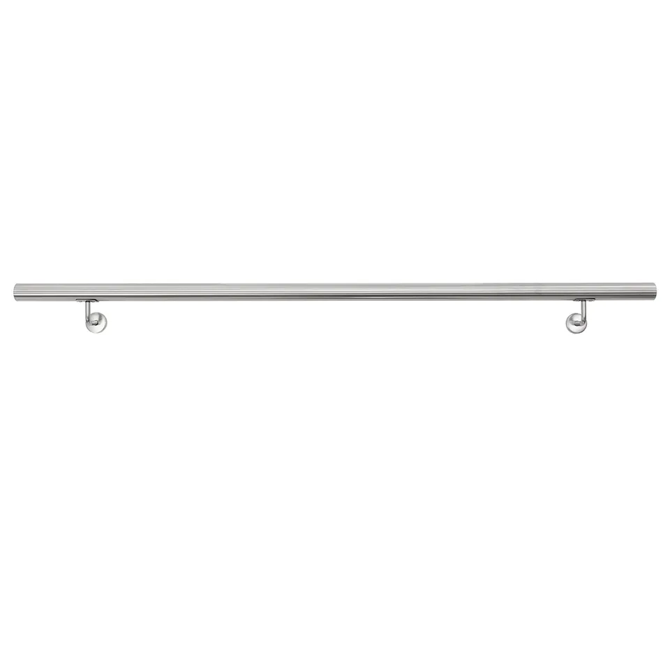 ECD Bâtiment main courante inox V2A 160 cm argent + fixations