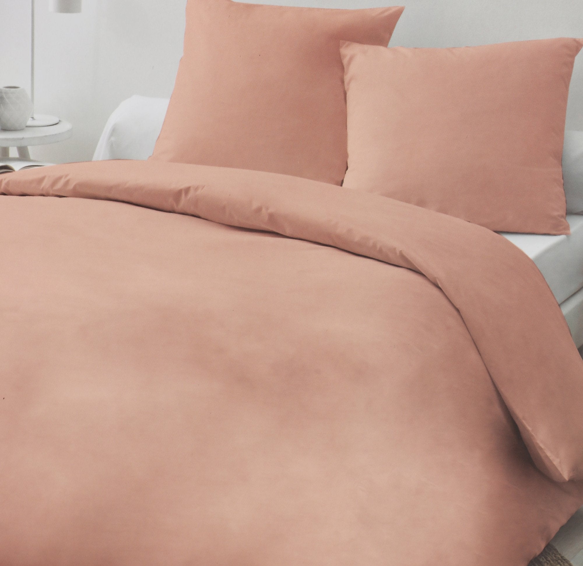 Stokomani Maison parure housse couette rose 260x240 2 taies