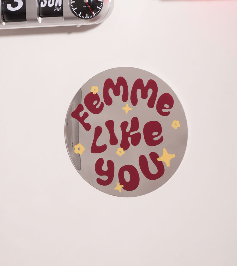 L'avant gardiste Miroir Femme like you mural pop
