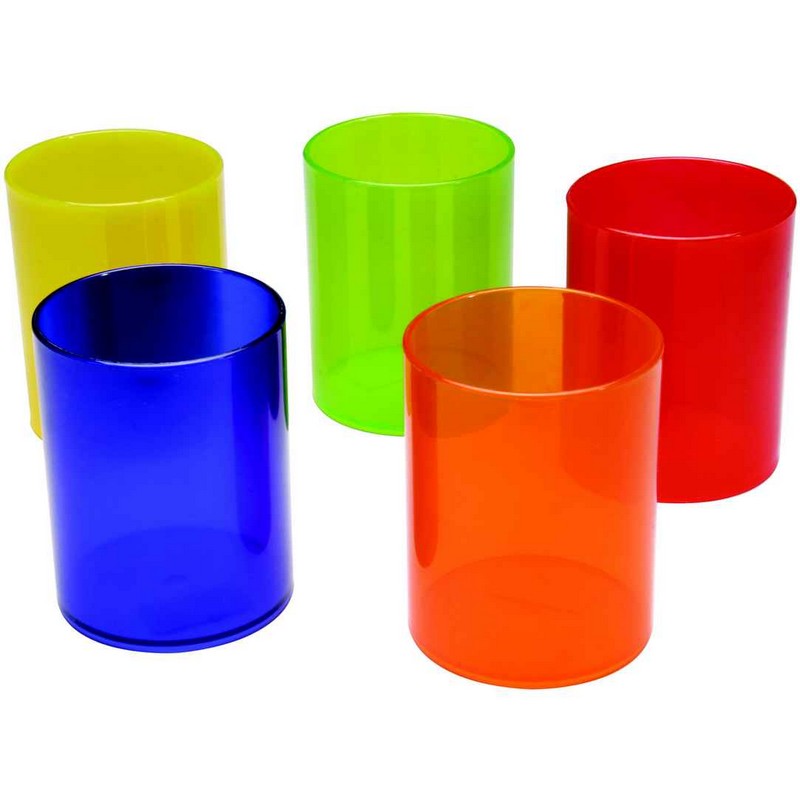 Safe Tool Fournitures de bureau pots à crayons assortis x10
