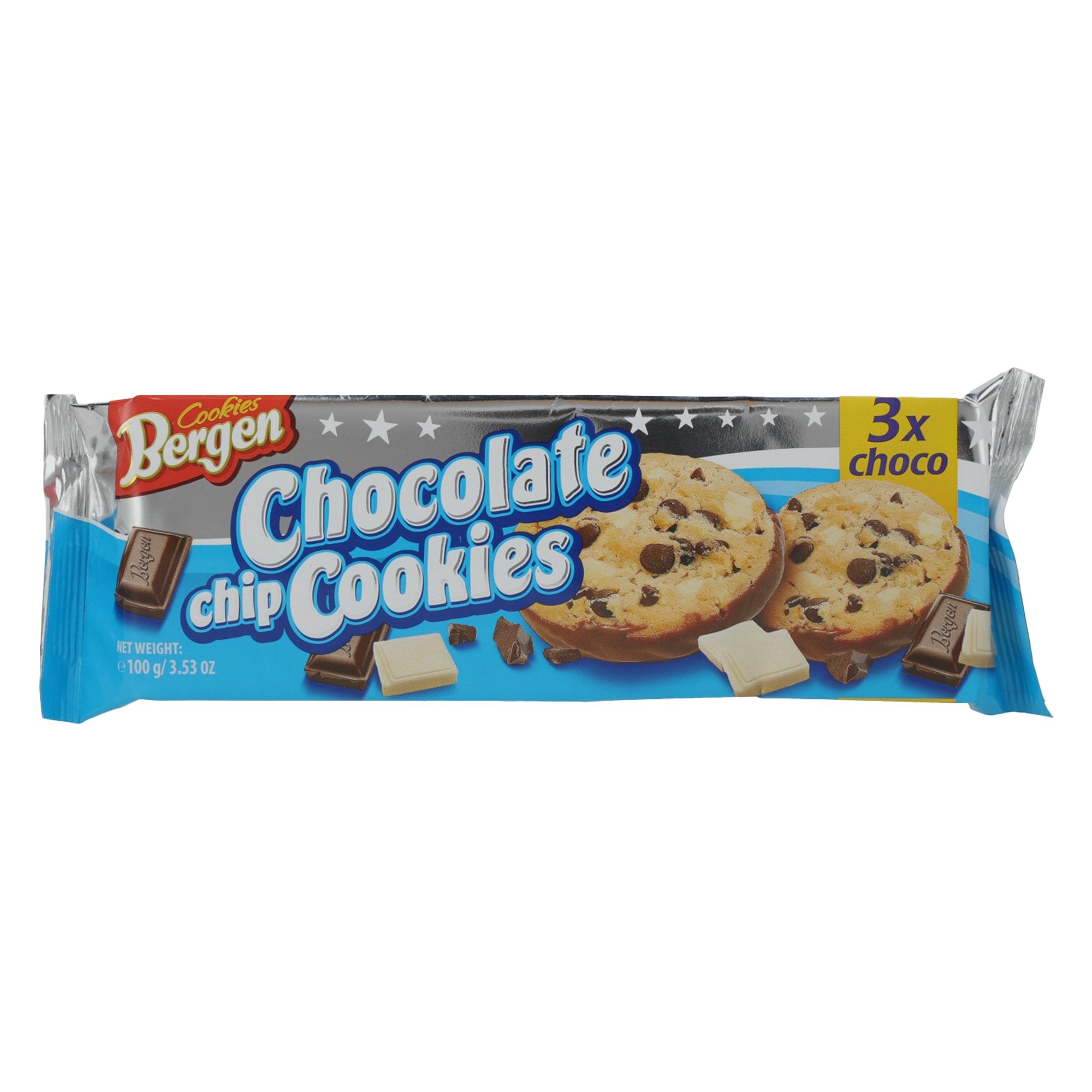 Stokomani Cookies pépites 3 chocolats biscuits américain goûter