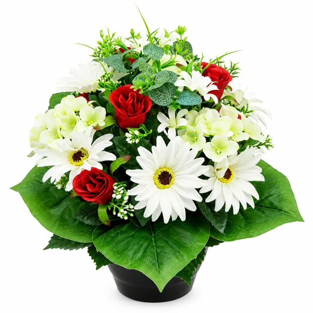 Stokomani Maison Vasque fleurs gerbera rose hortensia