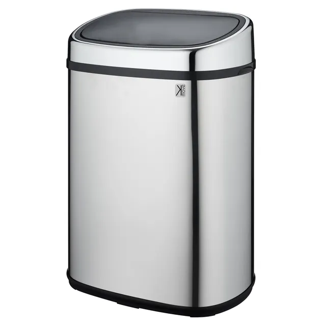 Red Deco City 48L poubelle cuisine inox push