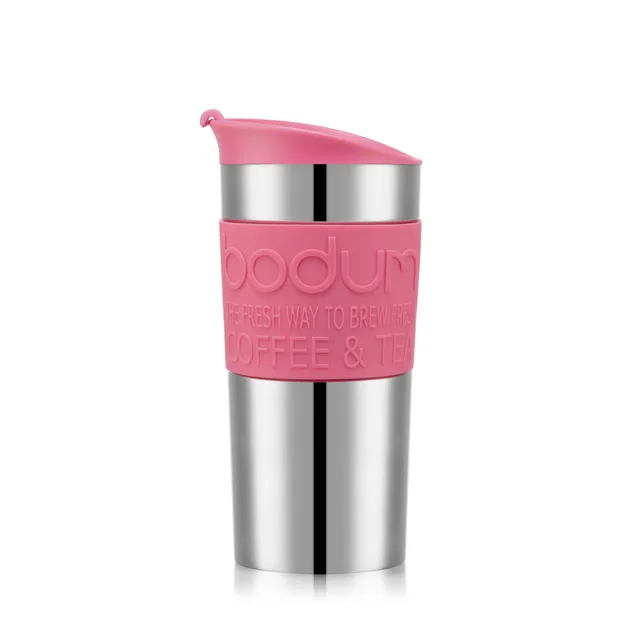 Stokomani Voyage Mug de voyage isotherme inox 0,35 L rose