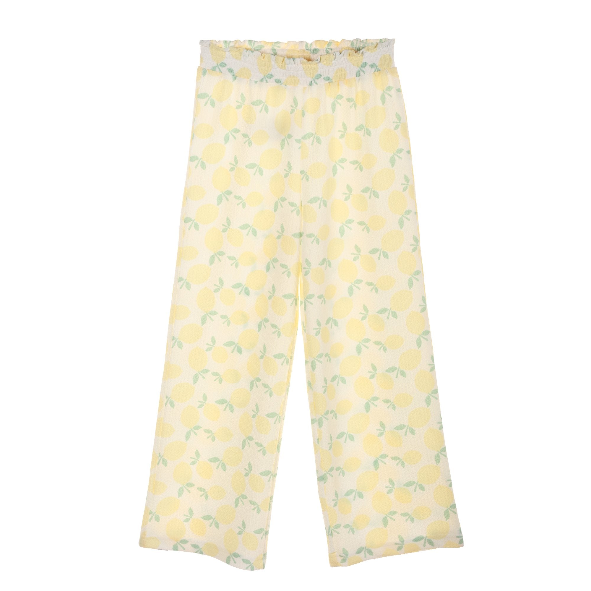 Pantalon taille élastique Jaune enfant 08A