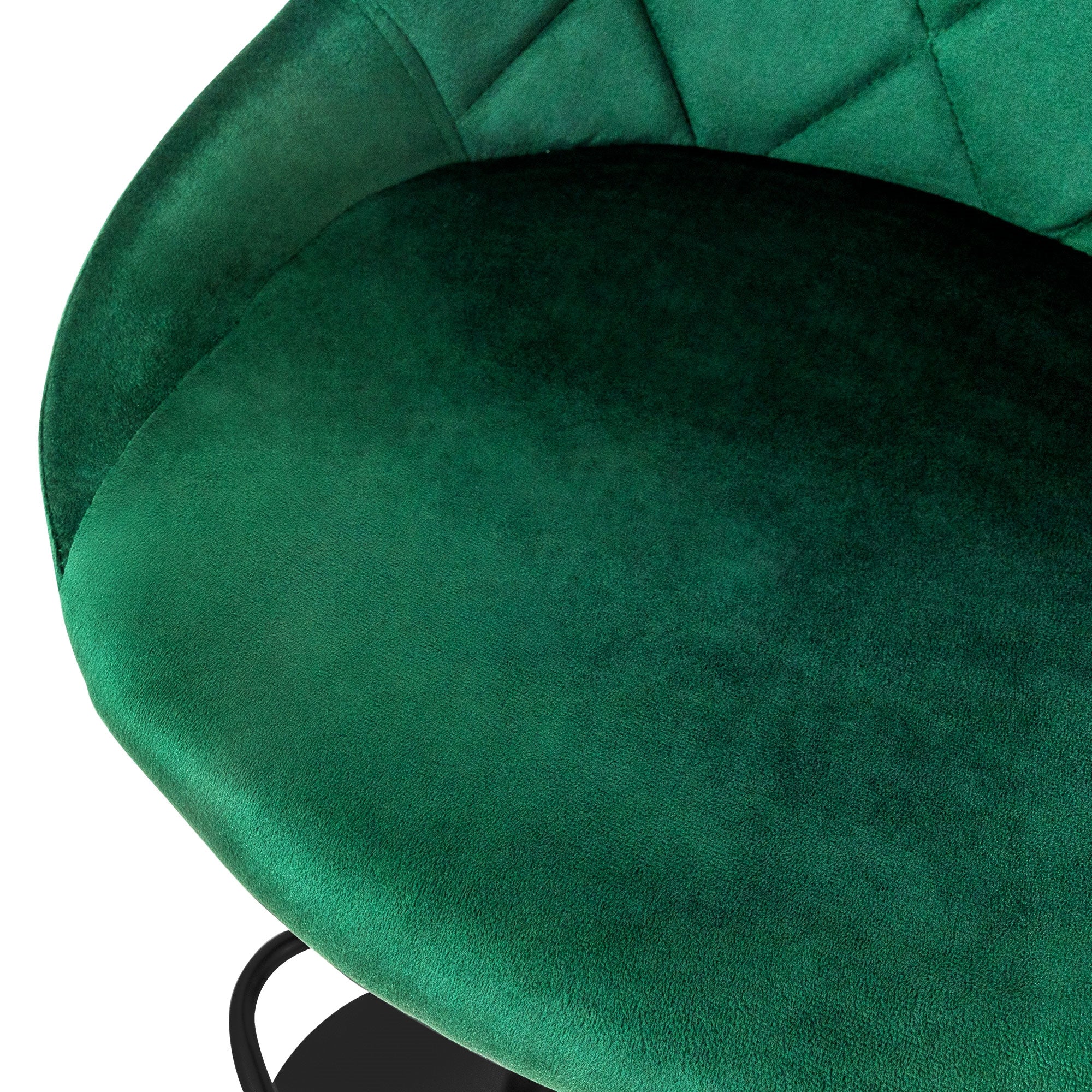 ML-Design tabouret de bar velours vert réglable lot de 4