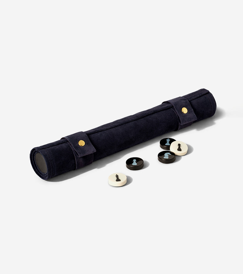 L'avant gardiste Fun & Jeux Echiquier de voyage en daim portable