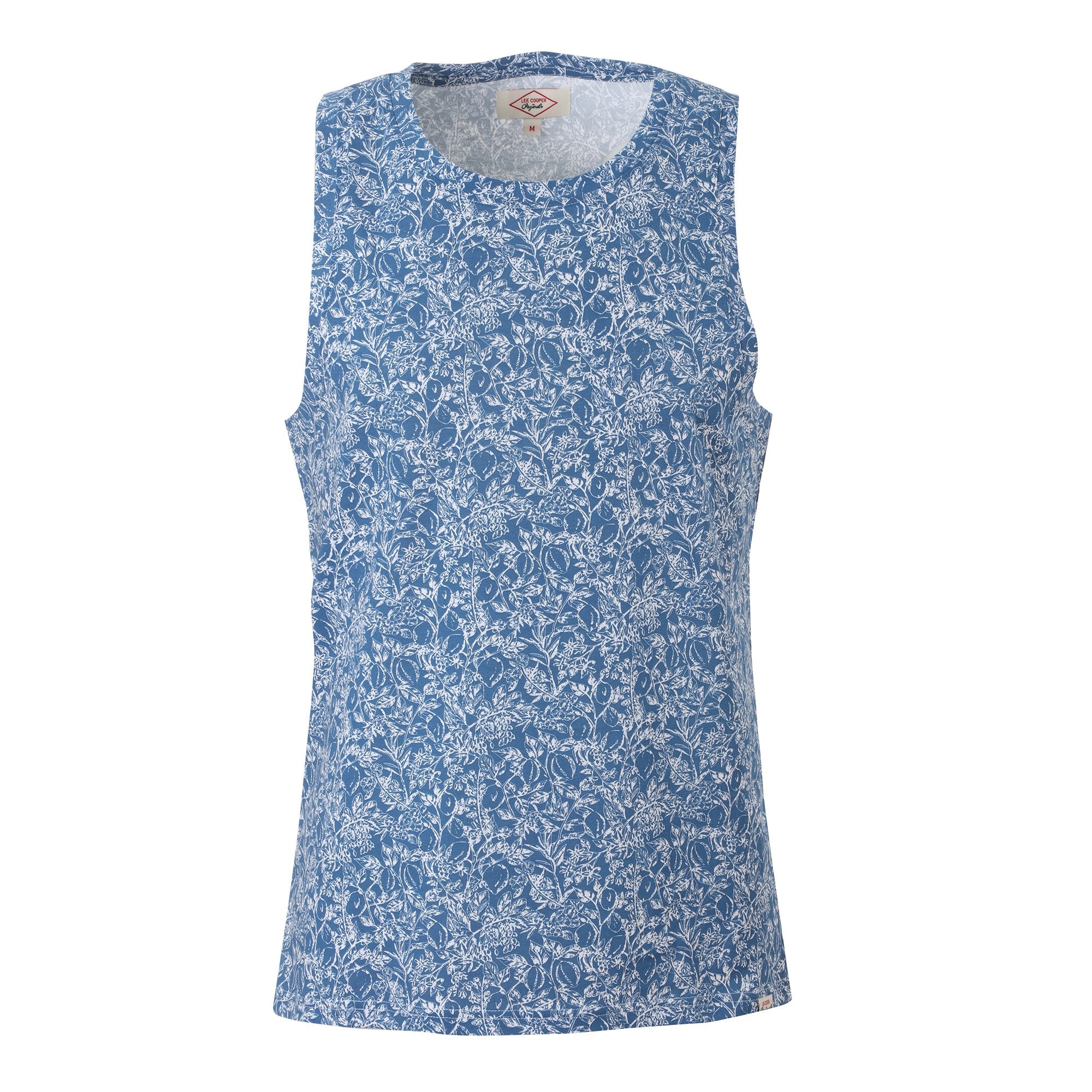 Débardeur homme fleurs bleu foncé taille M à XXL