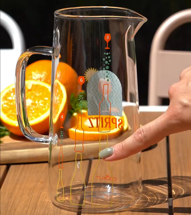 L'avant gardiste Vaisselle & Table Fun carafe Spritz graduée verre