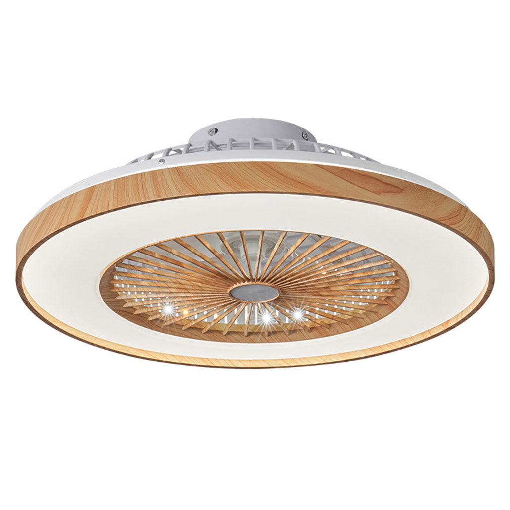 Red Deco Woodia ventilateur plafond 48cm LED 2700lm noir