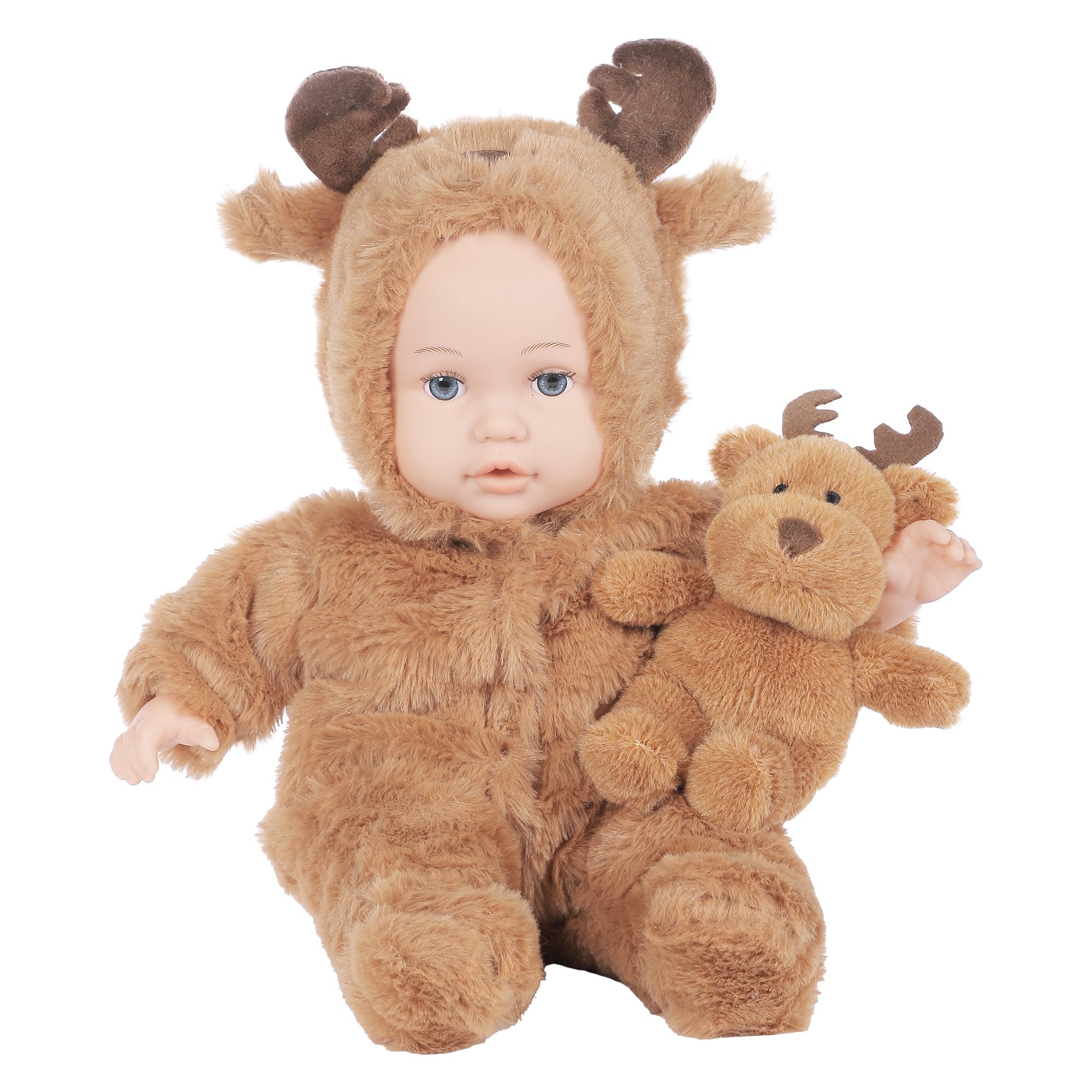 Stokomani Jeux Poupon peluche rose bébé 0-24 mois