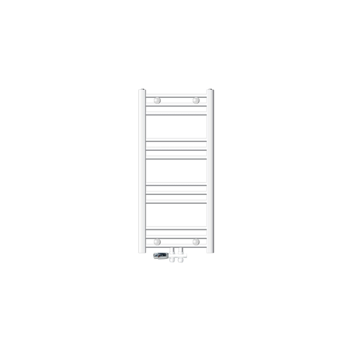 ECD Germany Sahara Sèche-serviettes eau blanc 400x800 mm