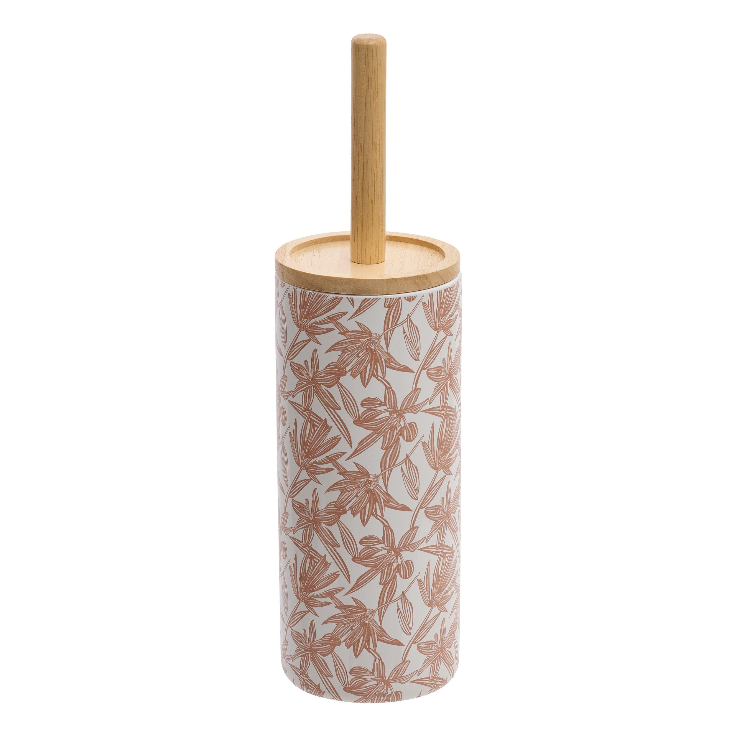 Stokomani Maison brosse WC motif fleur pour toilettes