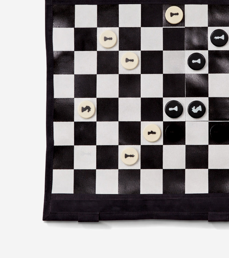 L'avant gardiste Fun & Jeux Echiquier de voyage en daim portable