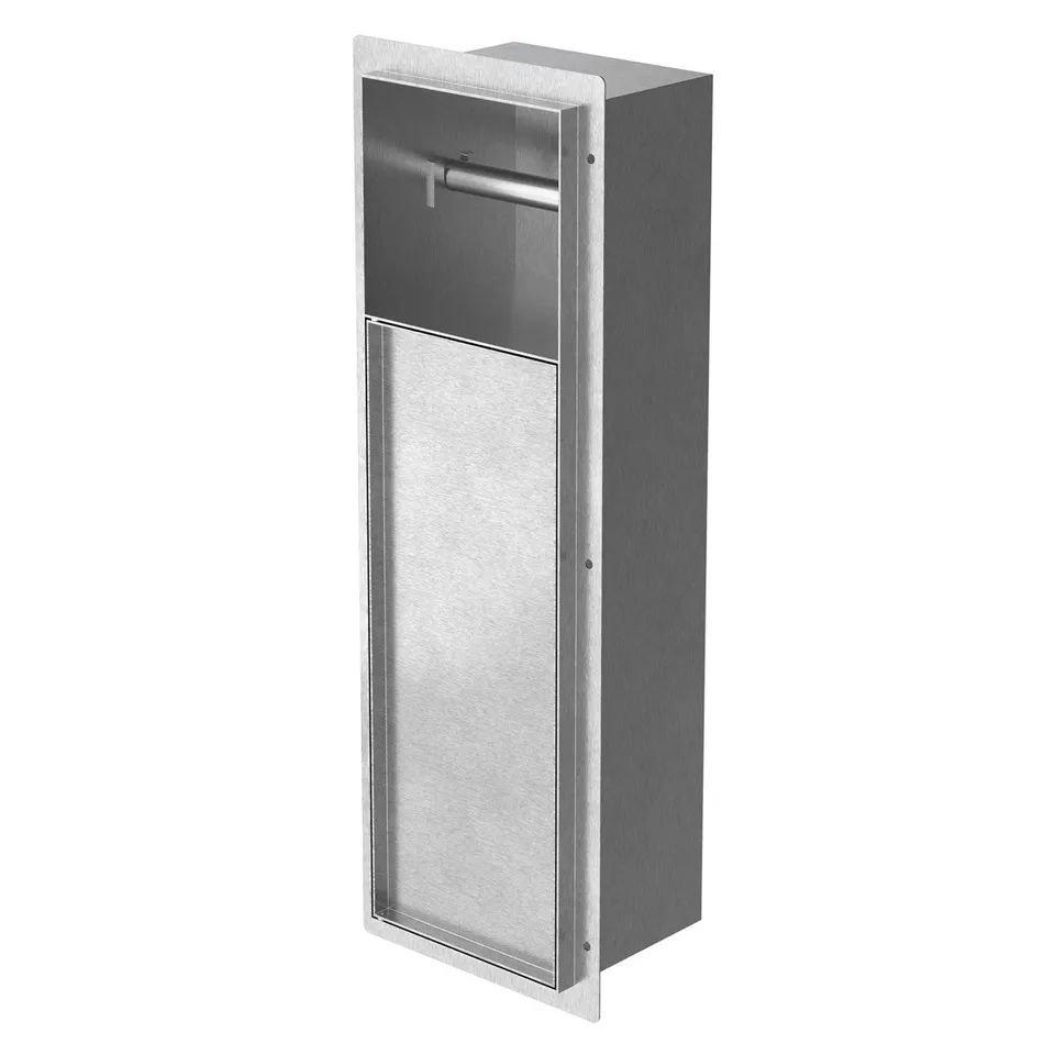 ECD Germany Sanitär LuxeBath niche murale inox argent 60x20x14 cm