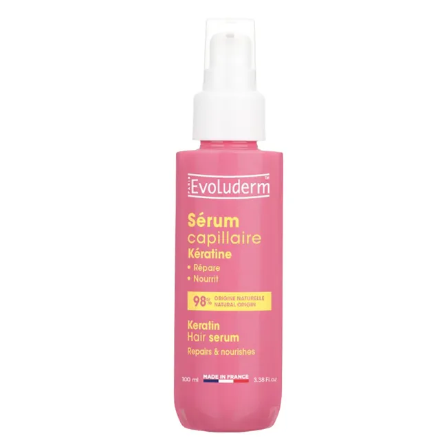 Evoluderm Sérum capillaire kératine soin lissant cheveux