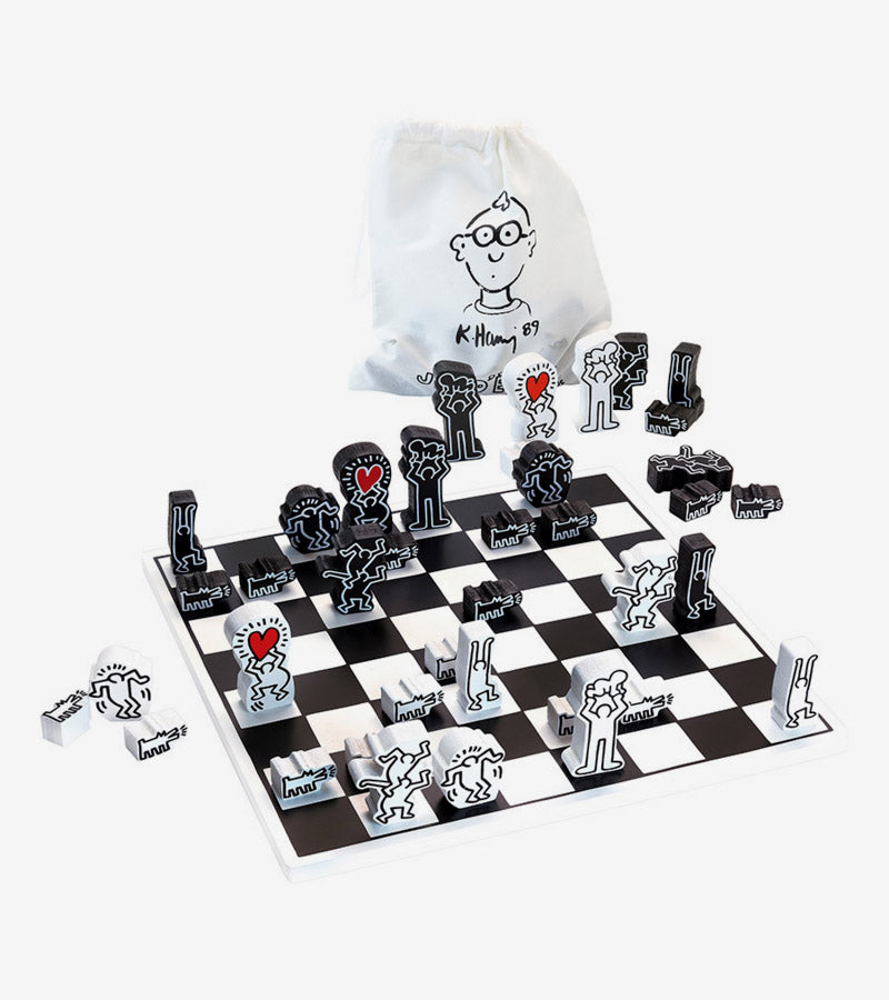 L'avant gardiste Jeu d'échecs Keith Haring pop-art