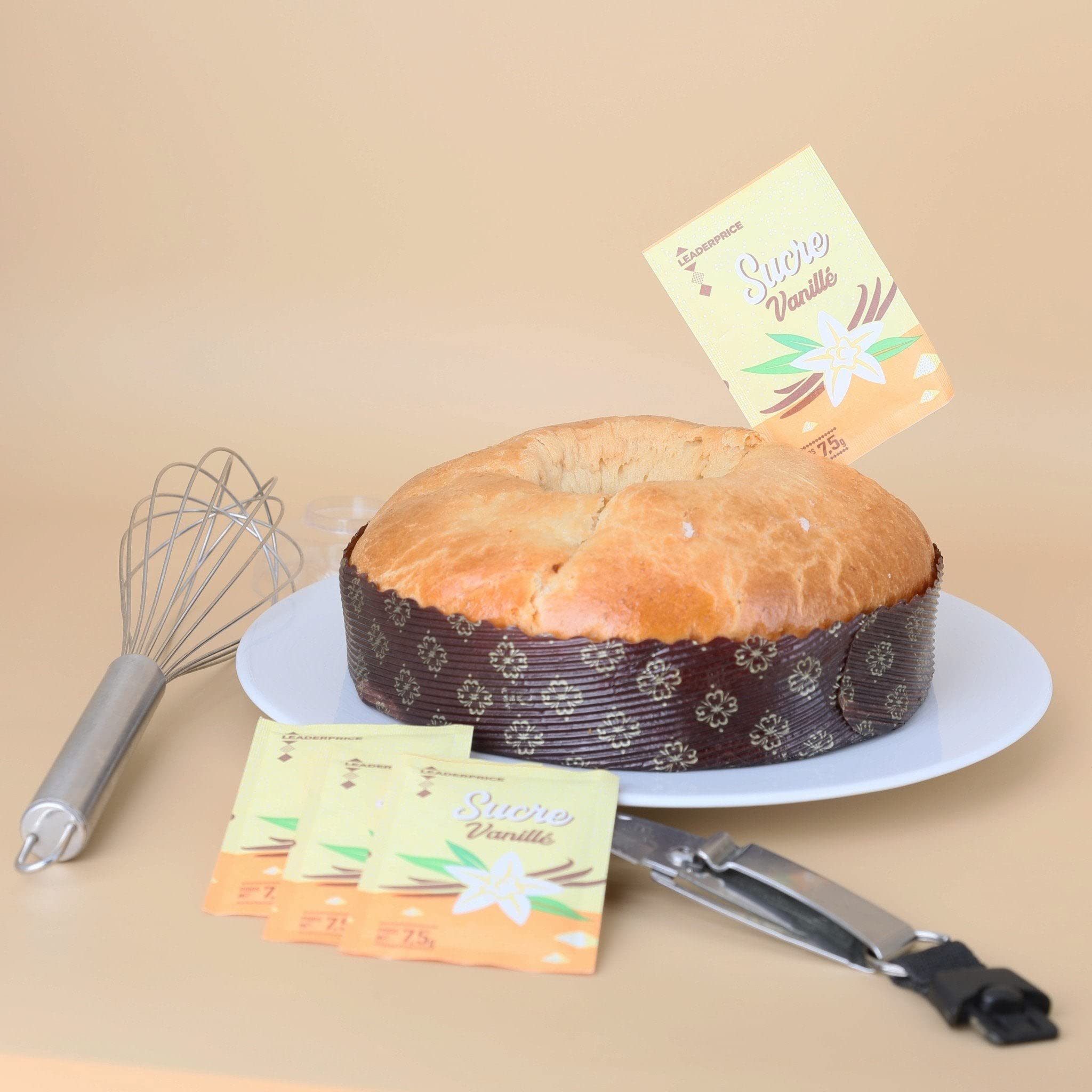 Leader Price sucre vanillé x10 sachets 75 g desserts
