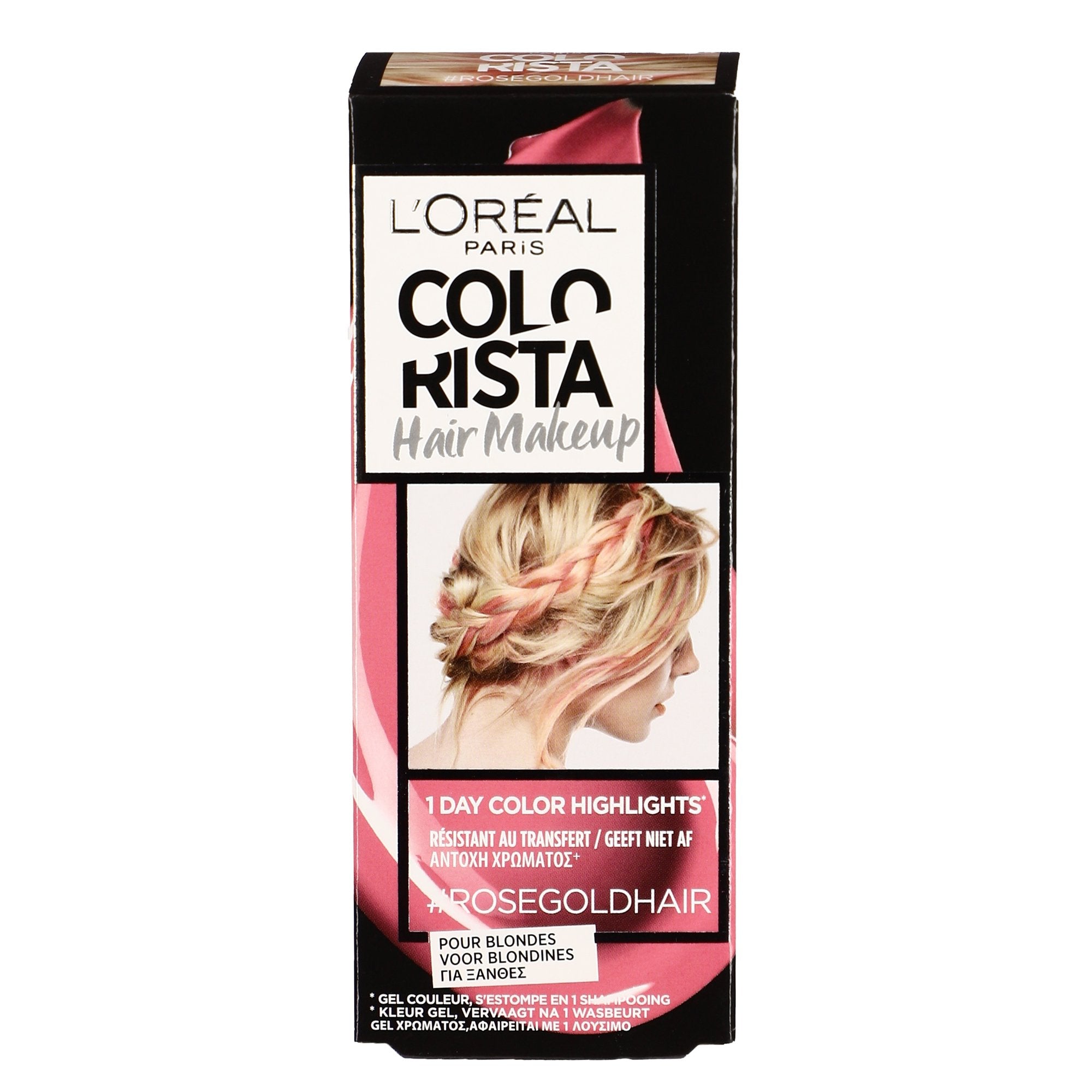 Colorista coloration 1 jour rose gold cheveux temporaire