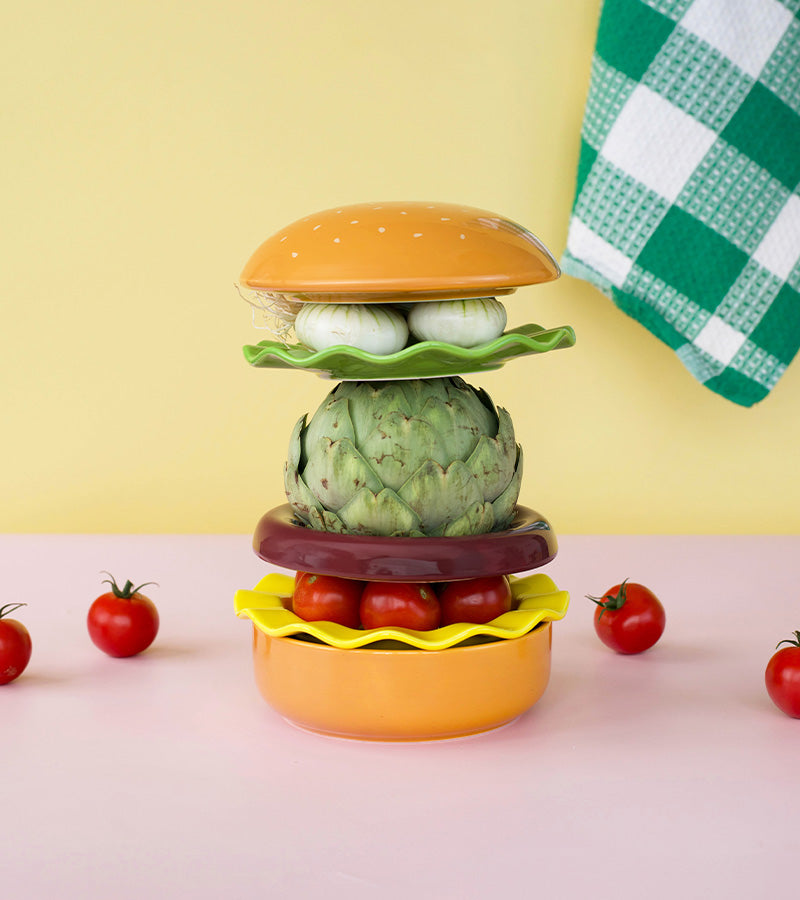L'avant gardiste Vaisselle Set plats Hamburger apéro brunch stylé