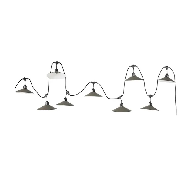 Red Deco Vinty 6m Guirlande Lumineuse 10 E27 Acier Vintage