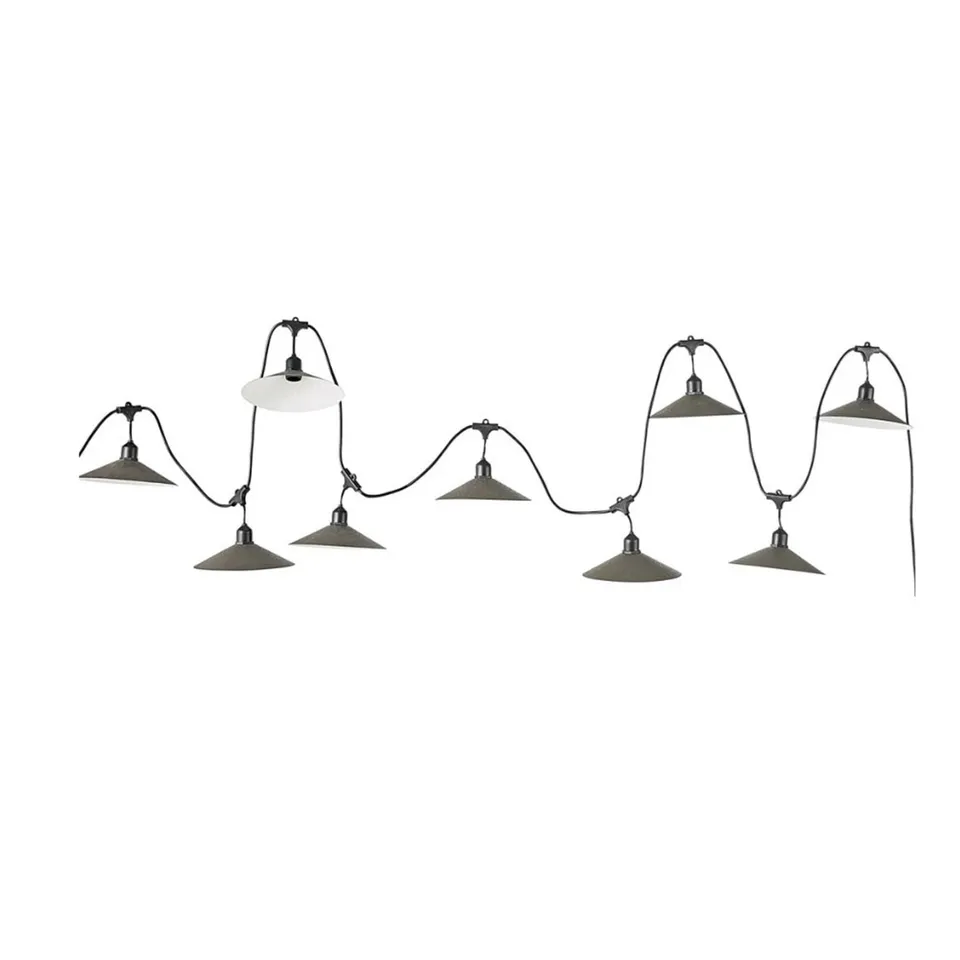 Red Deco Vinty 6m Guirlande Lumineuse 10 E27 Acier Vintage