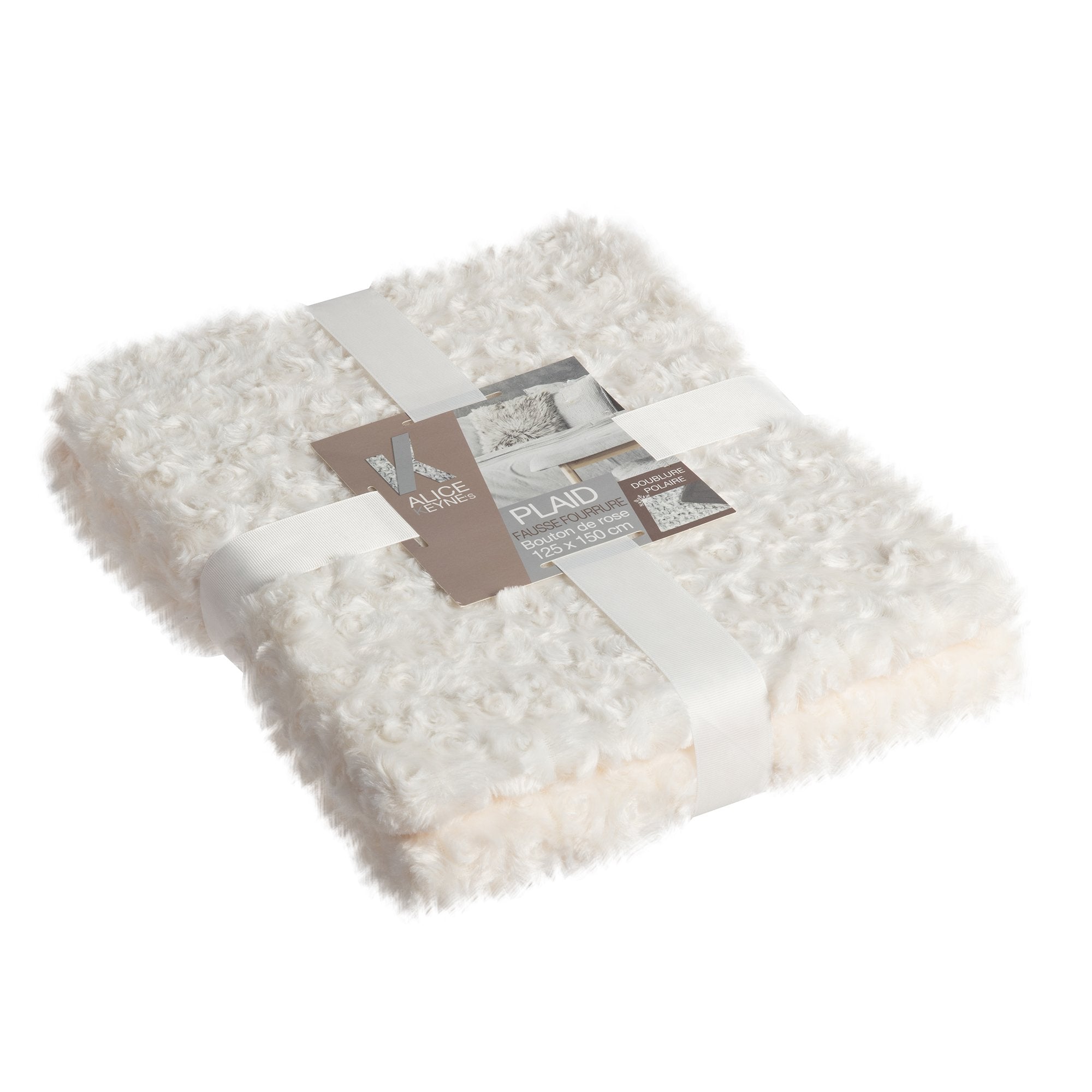 Stokomani Maison plaid fausse fourrure 125x150 cm