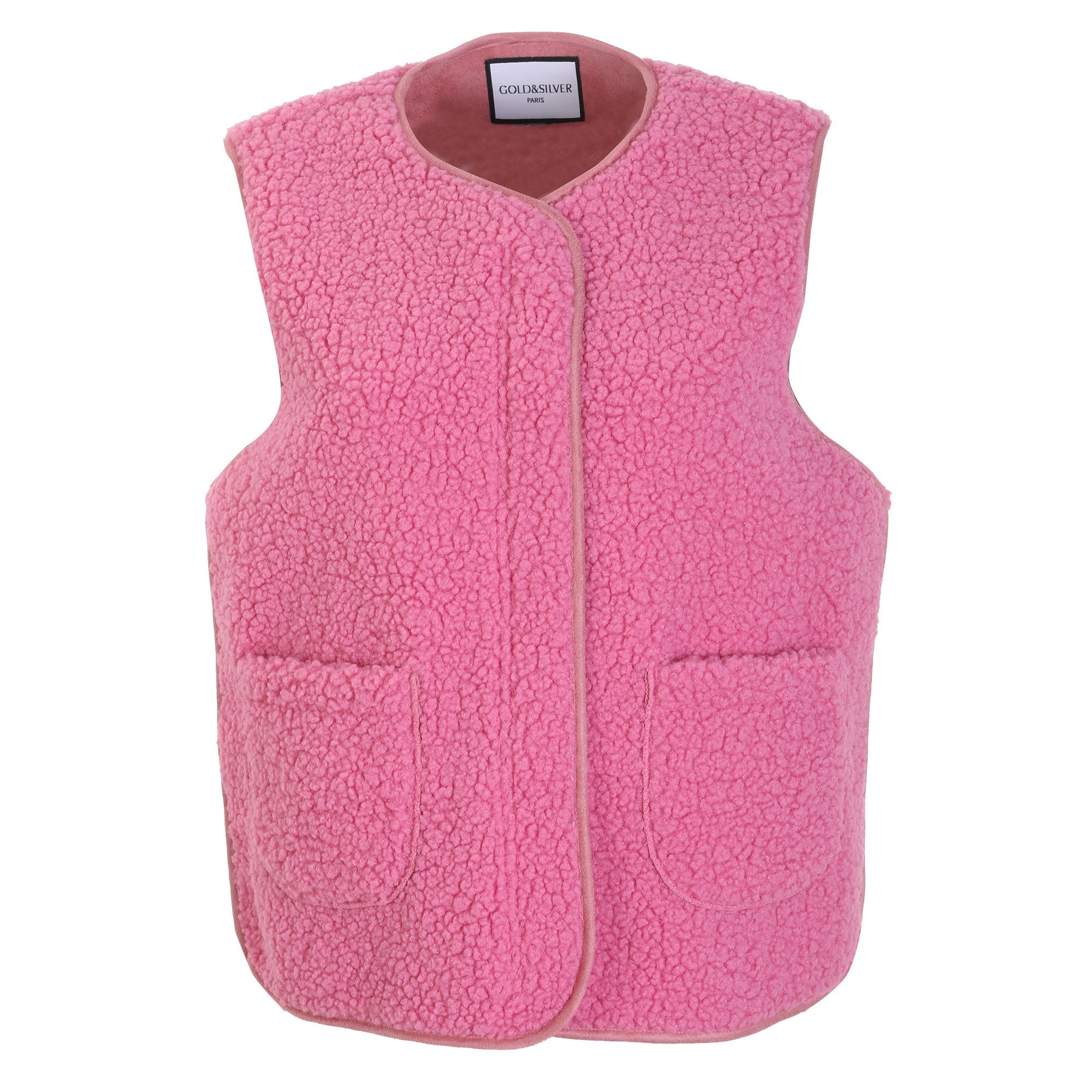 Stokomani Mode Veste sans manches rose femme