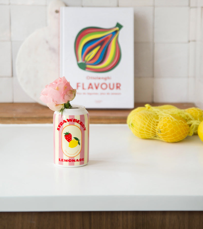 L'avant gardiste Vase canette strawberry lemonade