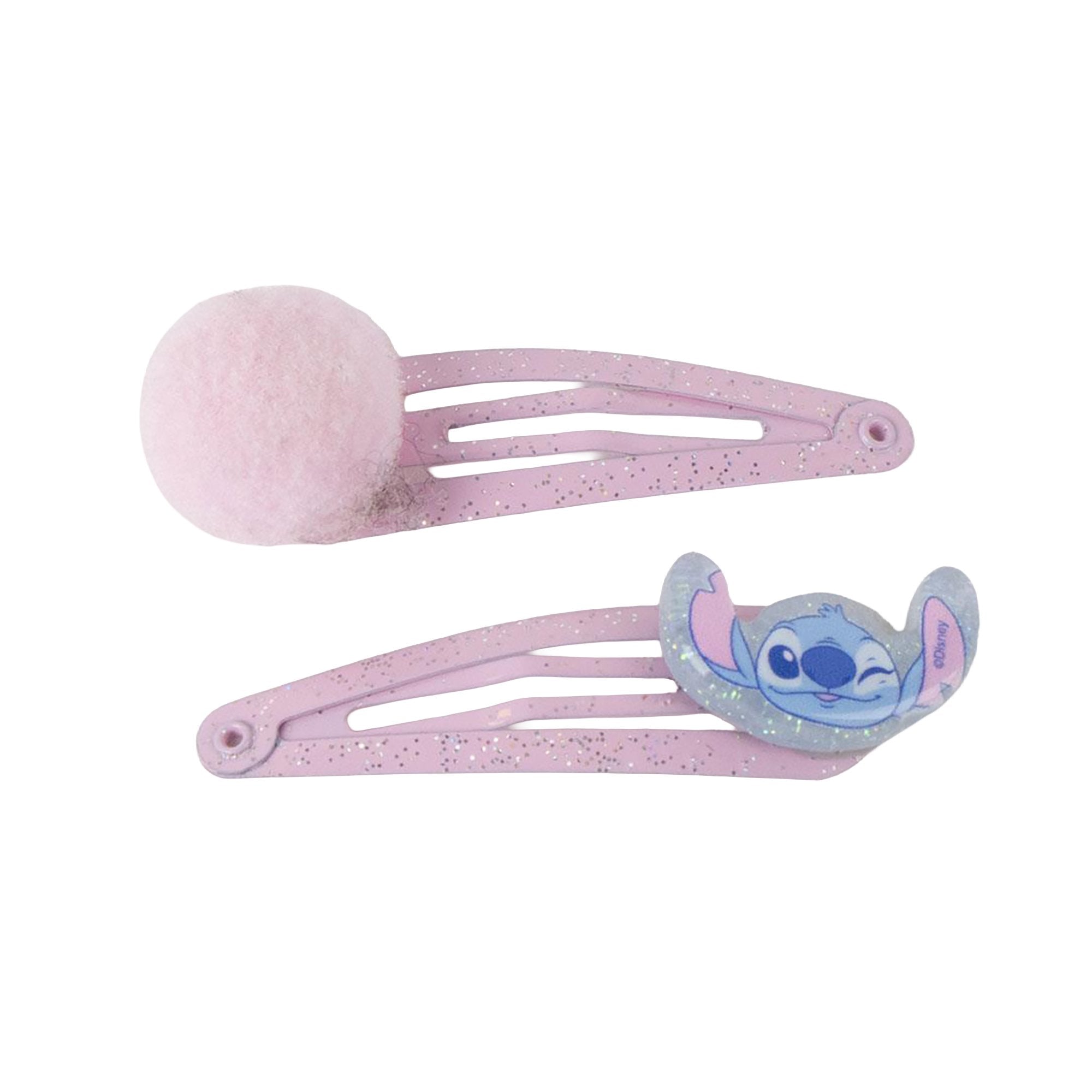 Stokomani 6 barrettes coeur pompon Lilo & Stitch cheveux