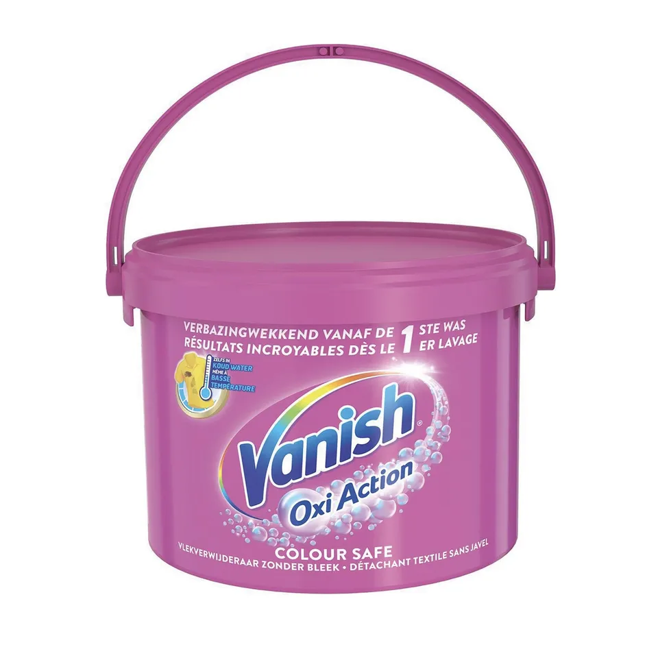 Vanish Oxi Action poudre détachante rose linge couleur