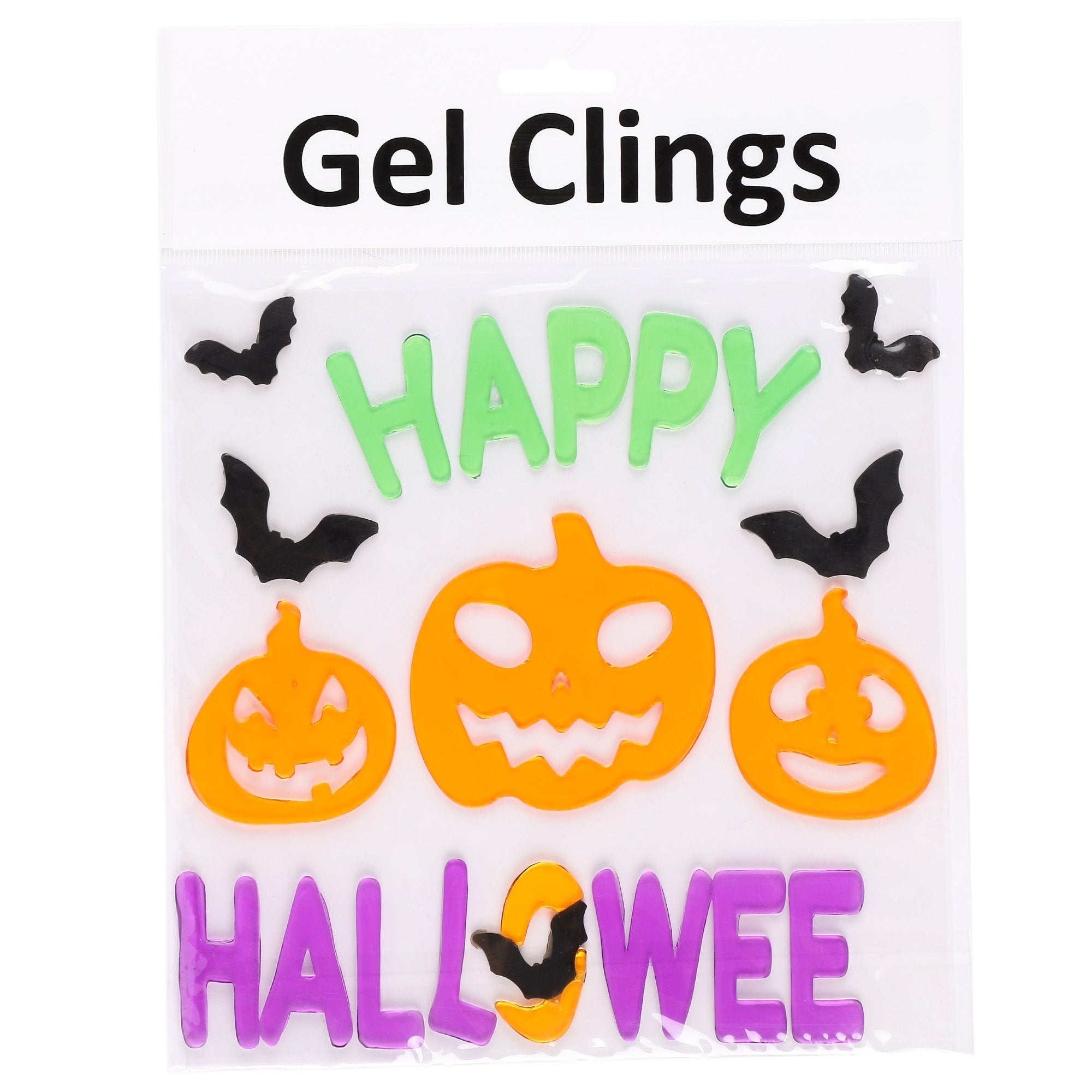 Stokomani Fêtes Décoration Fenêtre Gel Halloween 19x19cm