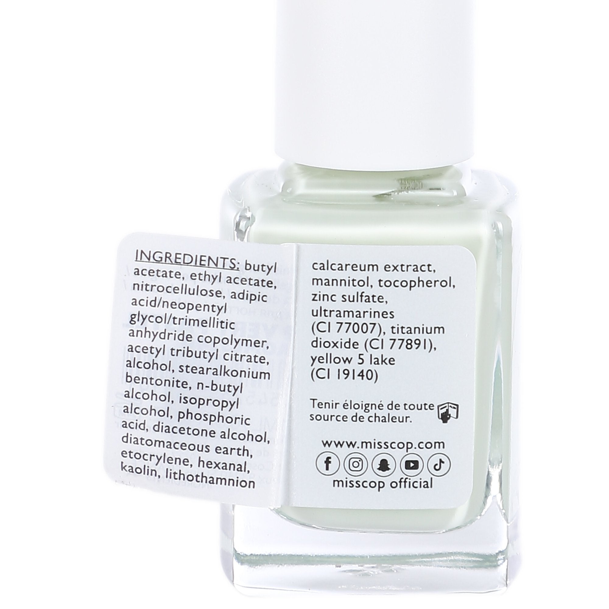 Miss Cop vernis à ongle vert pastel brillant
