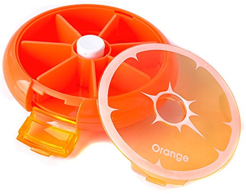 Shop-Story Bien-être pilulier hebdomadaire agrumes orange 7 jours