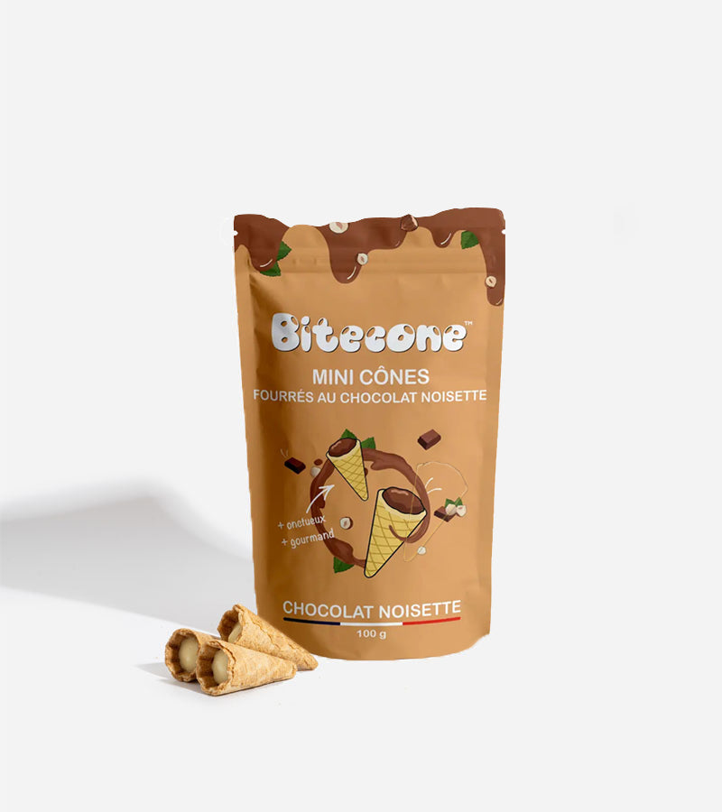 L'avant gardiste Mini Cônes chocolat au lait fourrés