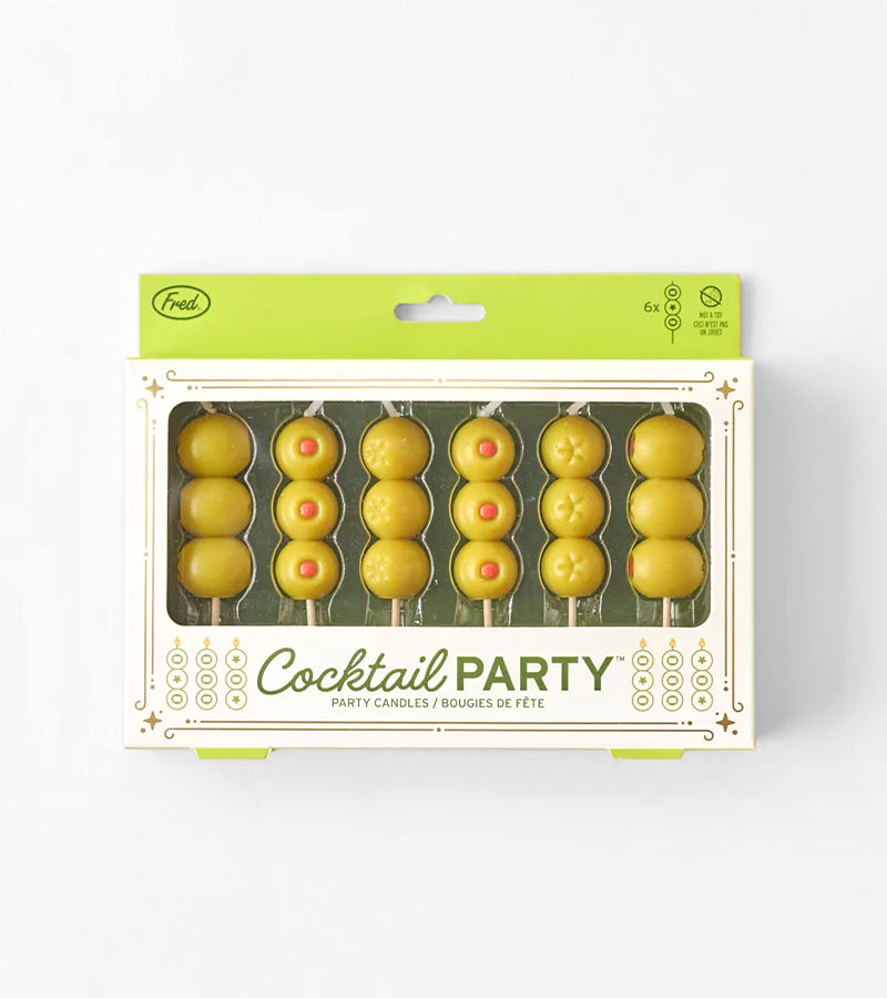 L'avant gardiste Objets déco bougies anniversaire olives
