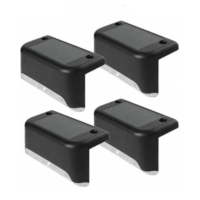 Shop-Story Solarled pack 4 appliques solaires LED noires