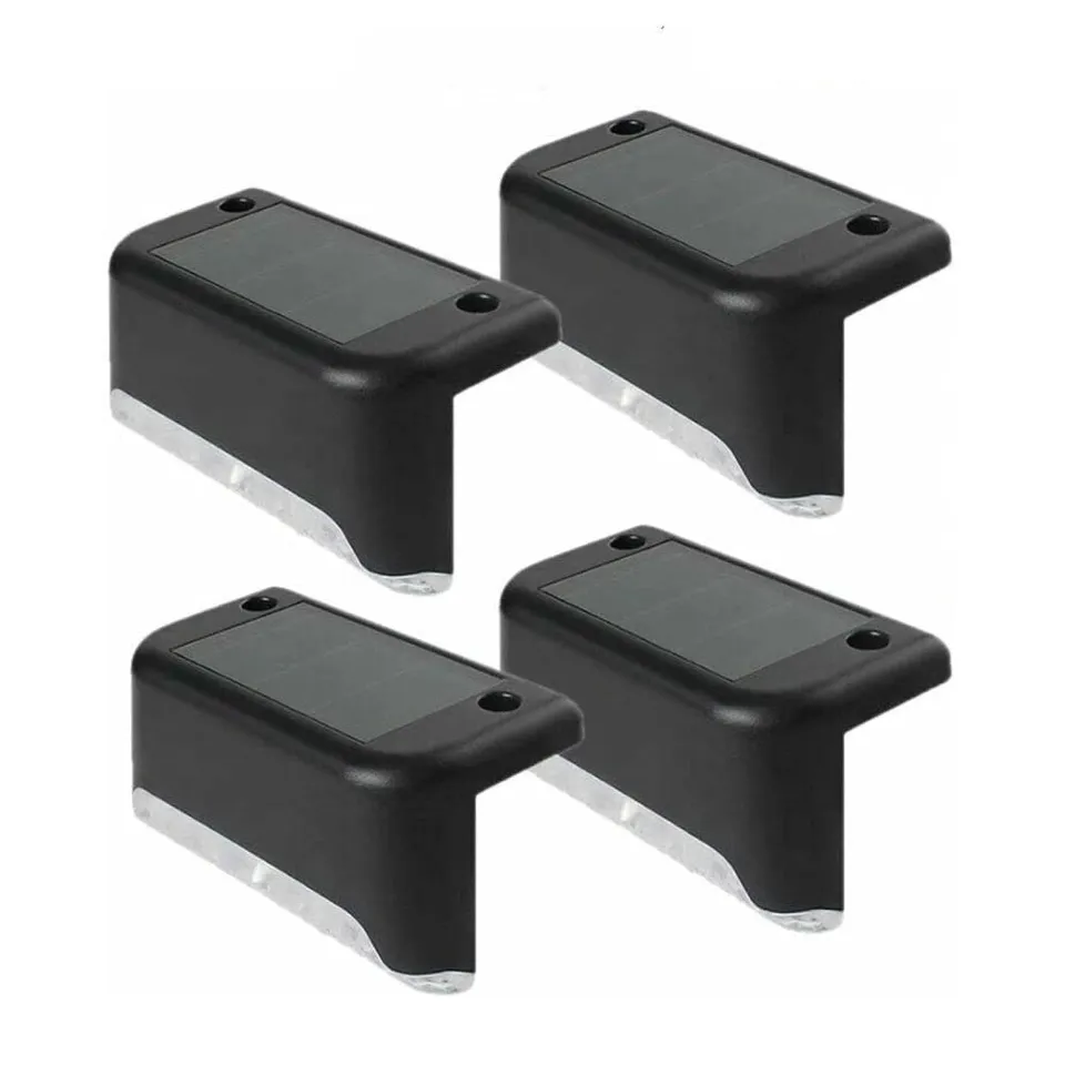 Shop-Story Solarled pack 4 appliques solaires LED noires